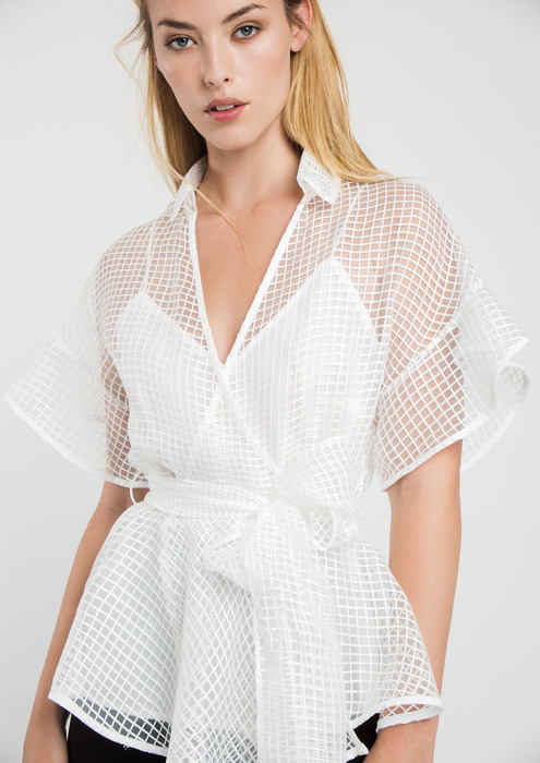 blusas de organza