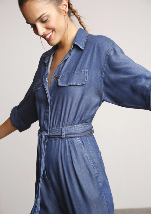 tencel denim jumpsuit