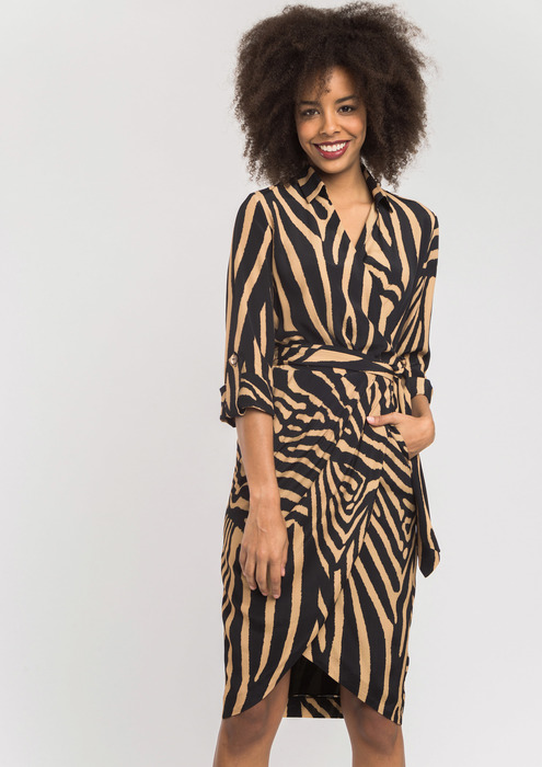 Zebra print dress