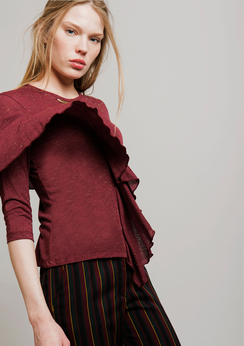 camiseta adidas granate