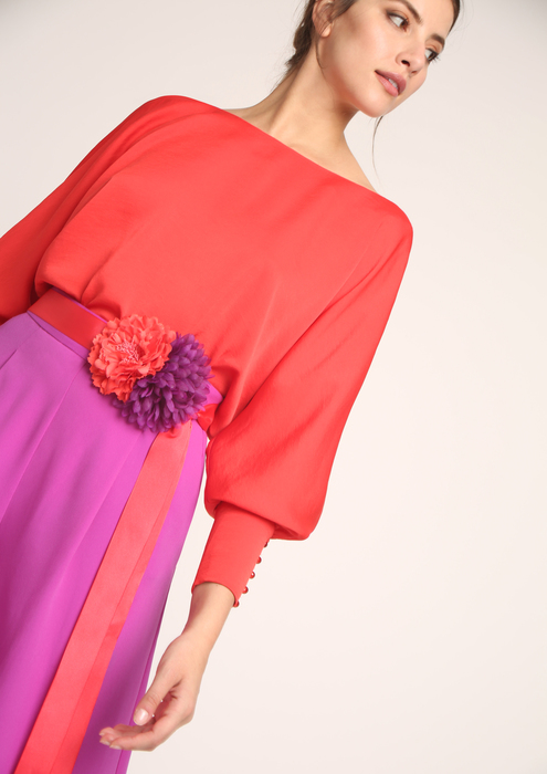 blusa roja fiesta