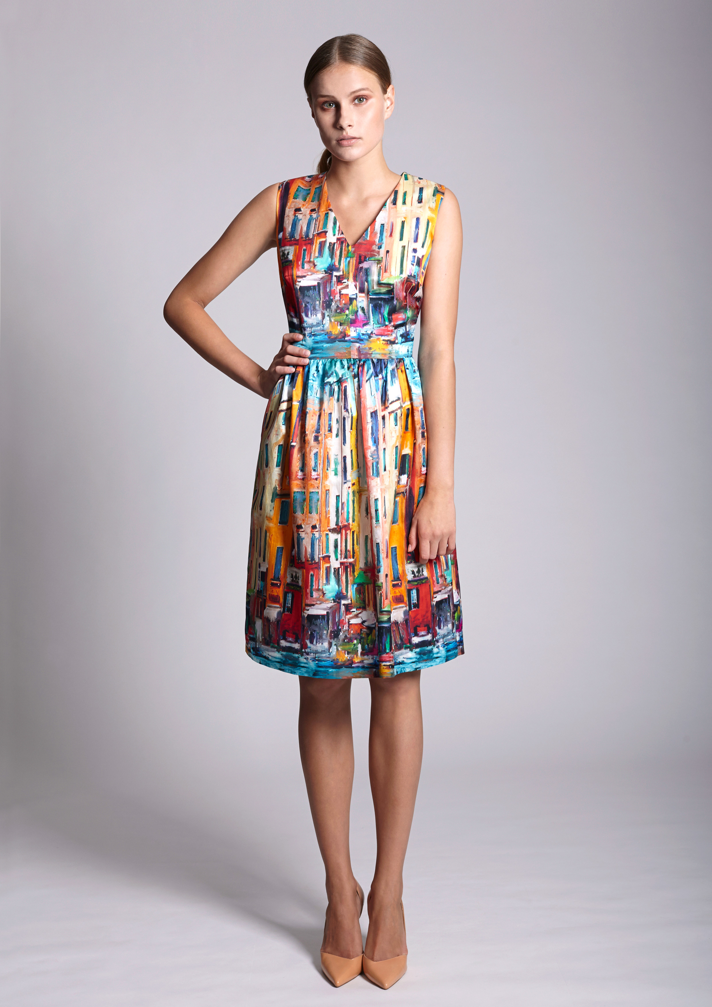 City print dress