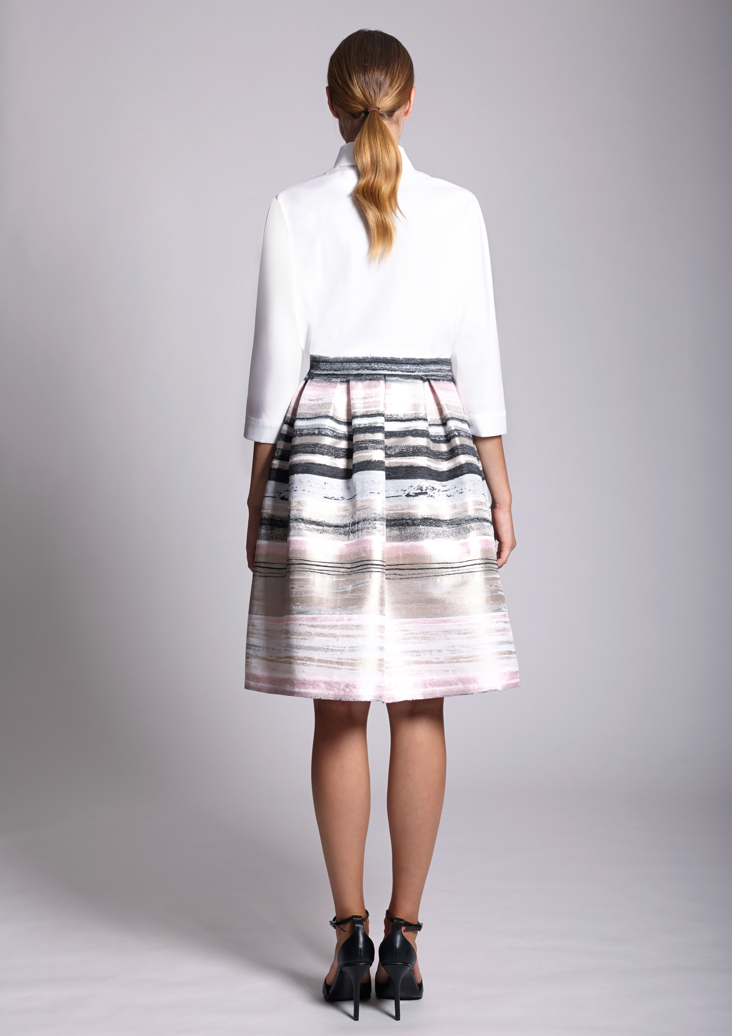 White kimono sleeve shirt