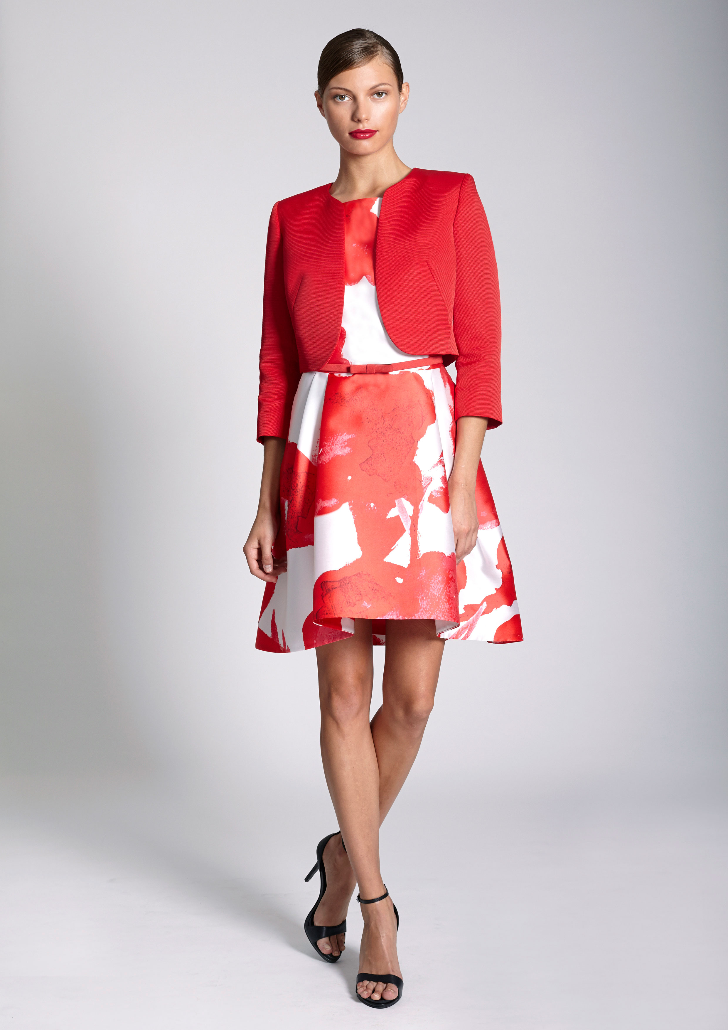 red short jacket womens
